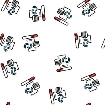 data cleaning digital processing seamless pattern vector
