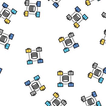 network working digital processing seamless pattern vector