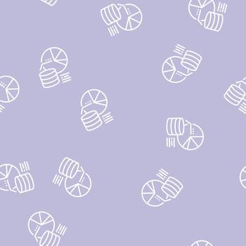 visualization digital processing line seamless pattern vector