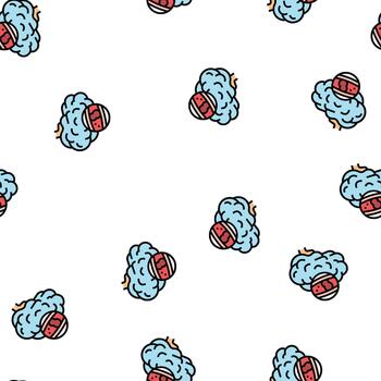 stroke brain problem seamless pattern vector