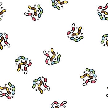 worms candy seamless pattern vector