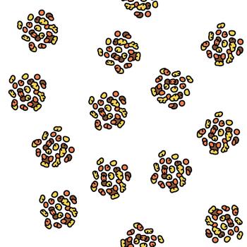 bread beekeeping seamless pattern vector