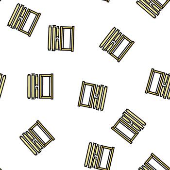 frames langstroth beekeeping seamless pattern vector