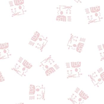 learning algorithm glyph seamless pattern vector