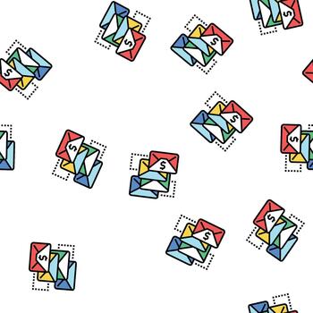 email sequence seamless pattern vector