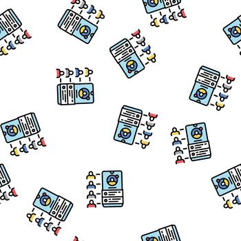 redes solicitud sin costura modelo vector