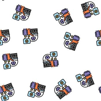 decommissioning processing seamless pattern vector