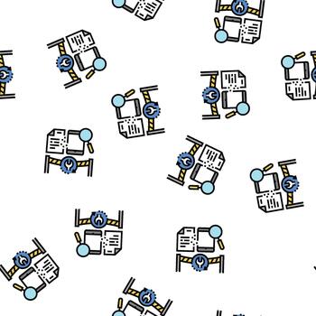 computadora forense servicios sin costura modelo vector