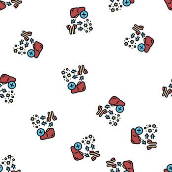 complement system seamless pattern vector