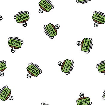 coder programmer business seamless pattern vector