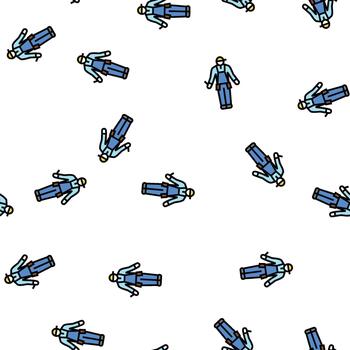 worker builder seamless pattern vector