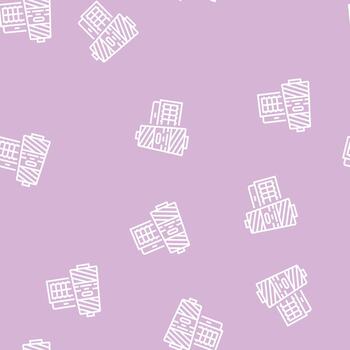 thread accessory line seamless pattern vector