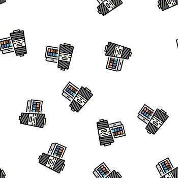 thread accessory seamless pattern vector