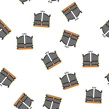 automatic gate seamless pattern vector