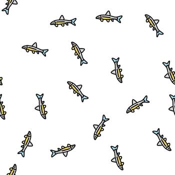 siamese algae eater seamless pattern vector