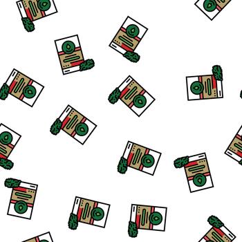 frambuesa hoja té sin costura modelo vector