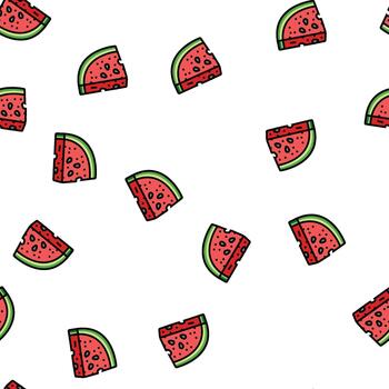 sandía rebanada triangular sin costura modelo vector