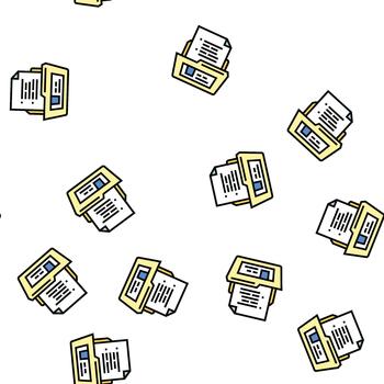 document folder seamless pattern vector