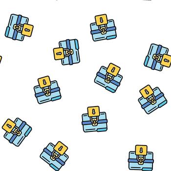 lock folder seamless pattern vector