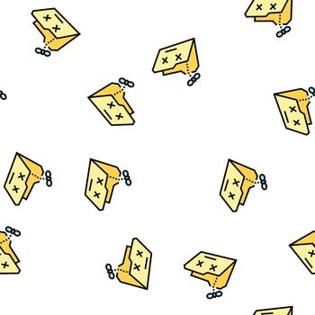 empty folder seamless pattern vector