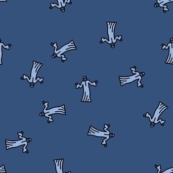 phantom ghost seamless pattern vector