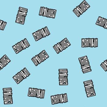 stack paper document seamless pattern vector