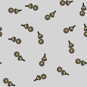 knobs pull hardware furniture fitting seamless pattern vector