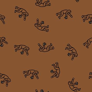 australopithecus human evolution seamless pattern vector