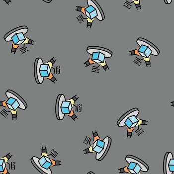 materials characterization engineering seamless pattern vector