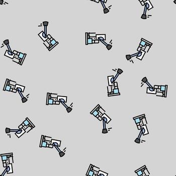 impact testing materials engineering seamless pattern vector