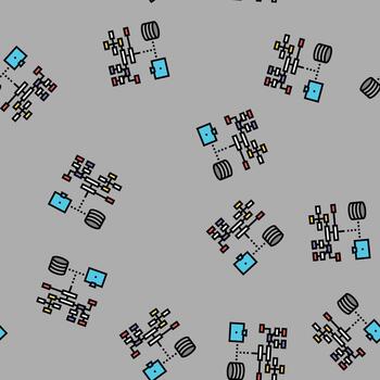 relational database seamless pattern vector