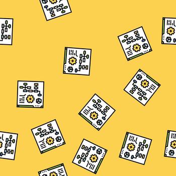 process modeling analyst seamless pattern vector
