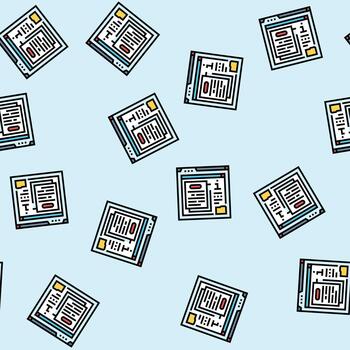 software documentation seamless pattern vector
