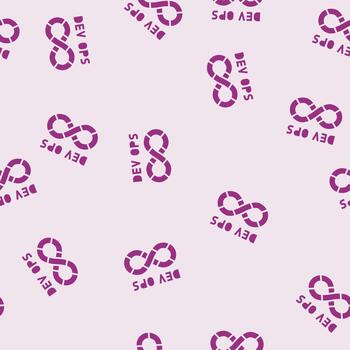 devops software glyph seamless pattern vector