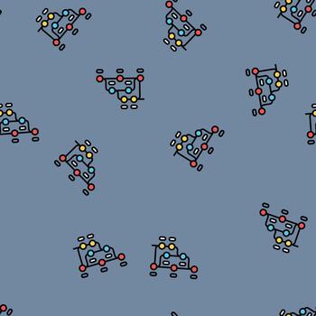 version control software seamless pattern vector