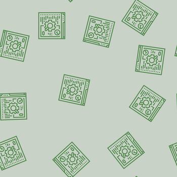 software pruebas línea sin costura modelo vector