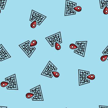 map pointer gps seamless pattern vector