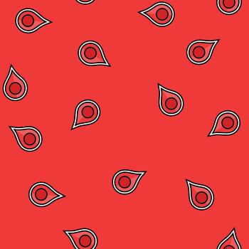 pointer red map location seamless pattern vector