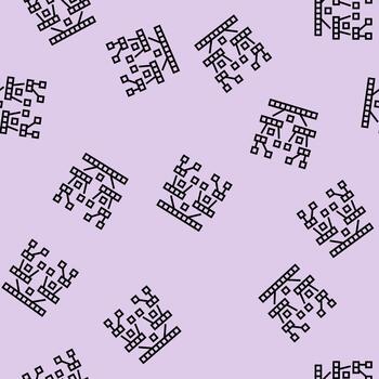 quicksort algorithm line seamless pattern vector
