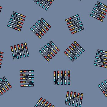 bubble sort algorithm seamless pattern vector