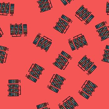 radix sort algorithm seamless pattern vector