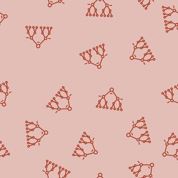 decision tree algorithm line seamless pattern vector