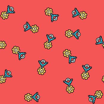 conversion rate optimization cro seamless pattern vector