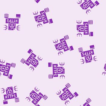 https seo glyph seamless pattern vector