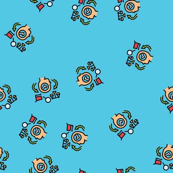 consumer behavior seamless pattern vector