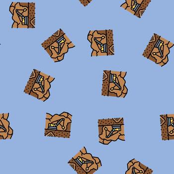 surface mining seamless pattern vector