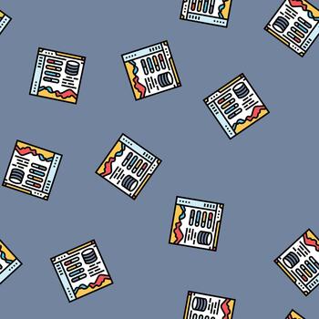 visualization dashboard seamless pattern vector