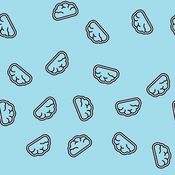 cloud computing seamless pattern vector