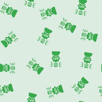 api connection cloud computing glyph seamless pattern vector