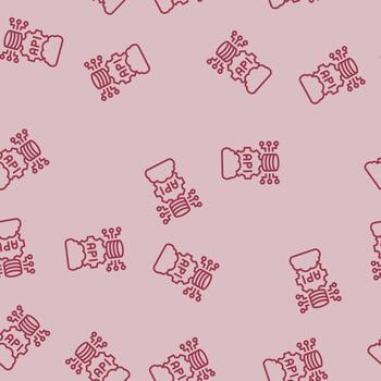 api connection cloud computing line seamless pattern vector